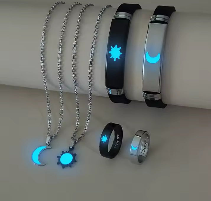 Stainless steel construction with photo-luminescent inlay elements.