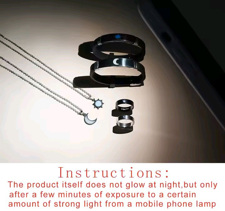 Stainless steel construction with photo-luminescent inlay elements.