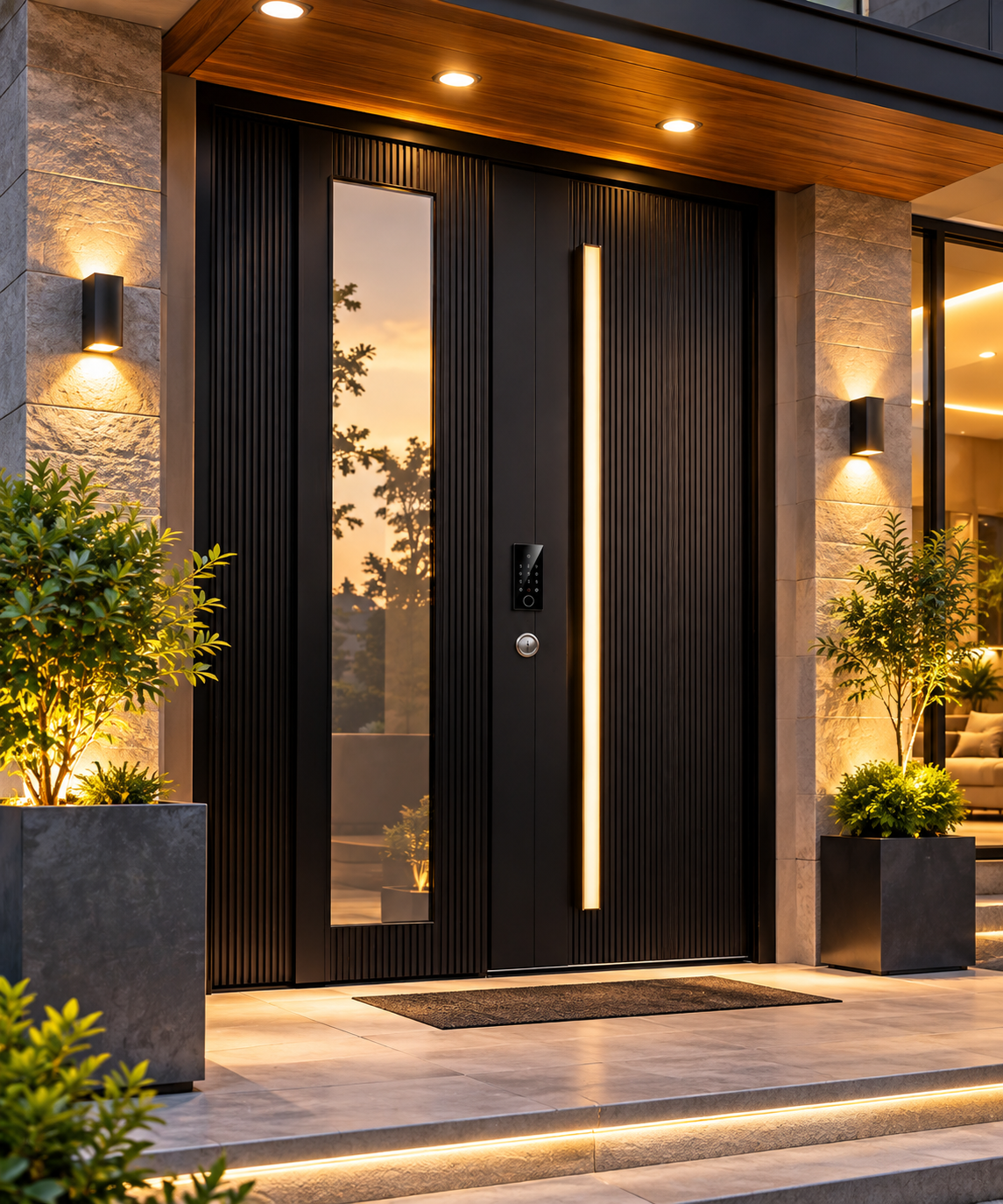Modern Aluminum Alloy Entrance Security Door