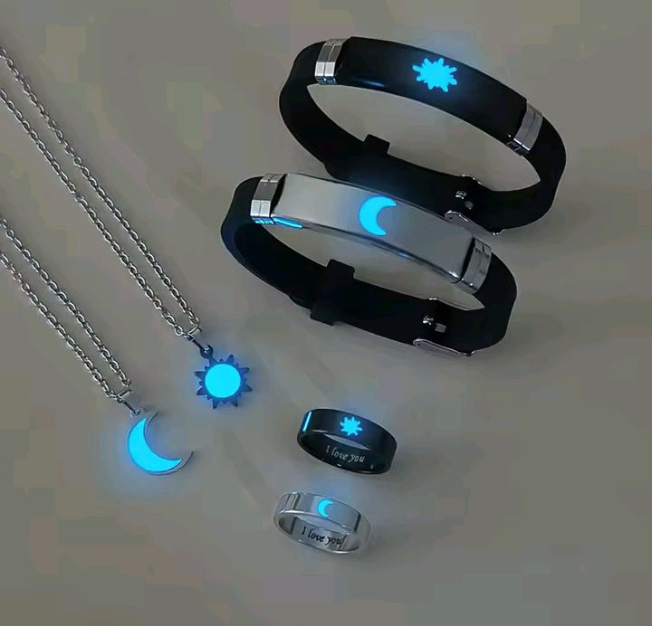 Stainless steel construction with photo-luminescent inlay elements.